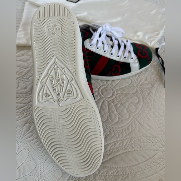 Gucci ace GG terry cloth sneakers - Picture 3 of 6